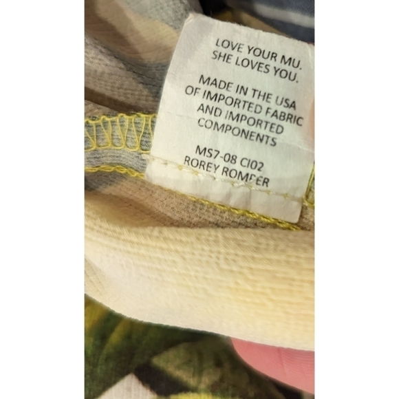 Show Me Your Mumu Rorey Citrus Lemon Romper Size Small - Picture 6 of 6